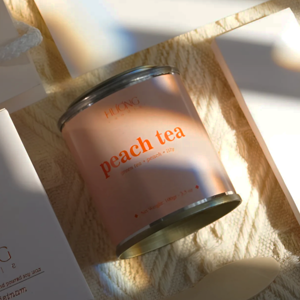 Nến Thơm Hũ Thiếc – Peach Tea